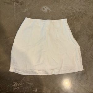 Abercrombie White Linen Skort